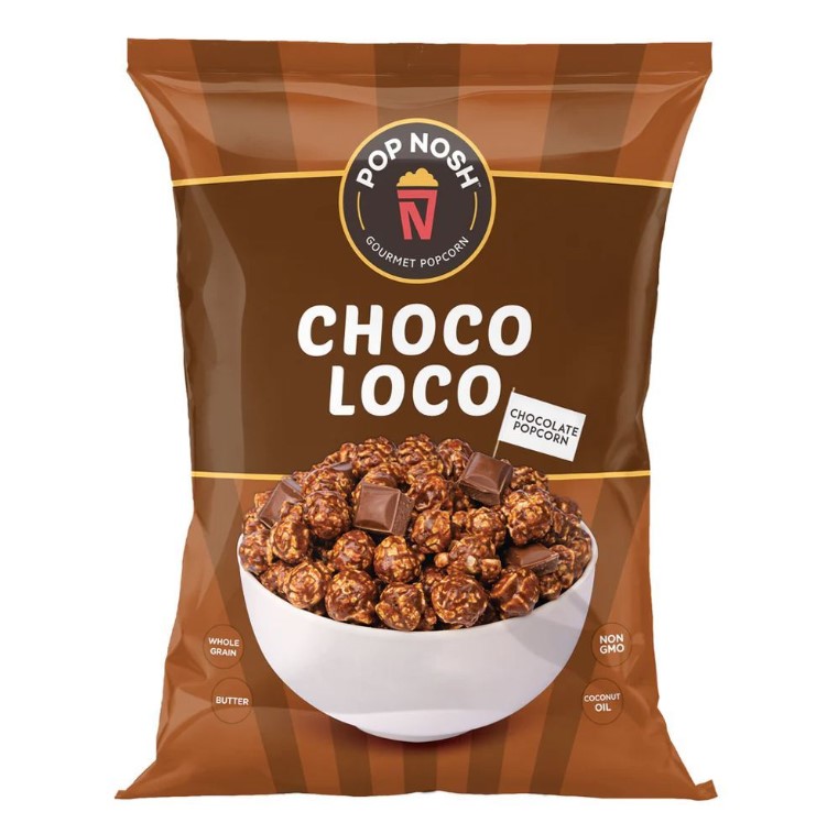Pop Nosh Choco Loco Chocolate Pop Corn, 60g