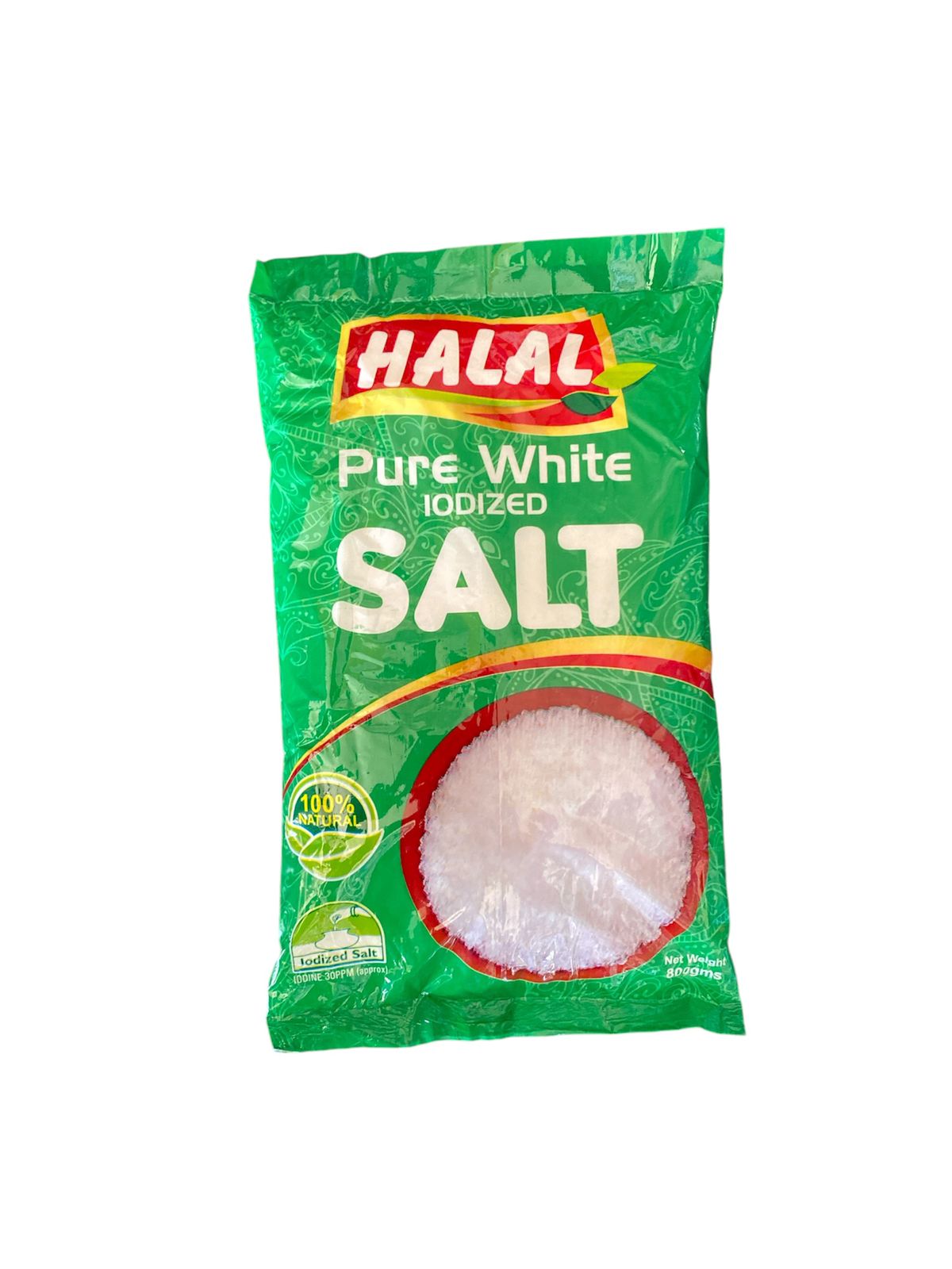 Halal Pure White Iodized Salt-800g