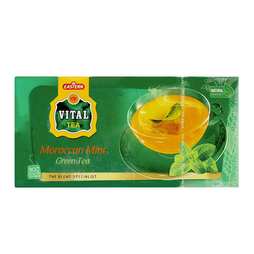 Vital Moroccan Mint Green Tea 30 Tea Bags