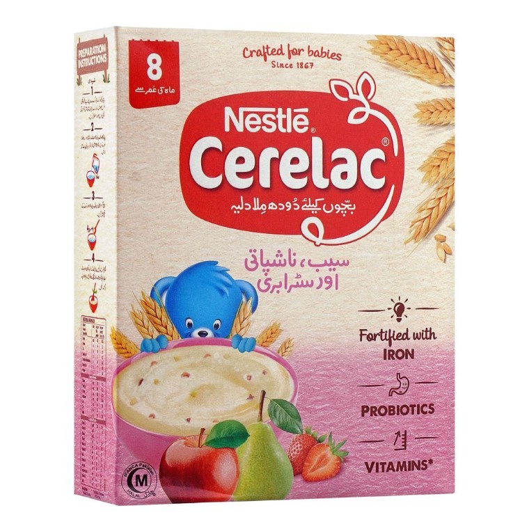 Nestle Cerelac Apple, Strawberry &amp; Pear, 175g