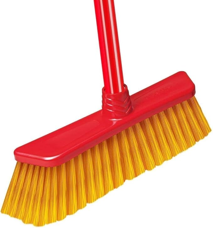 Cristal White Floor Brush Wooden Stick