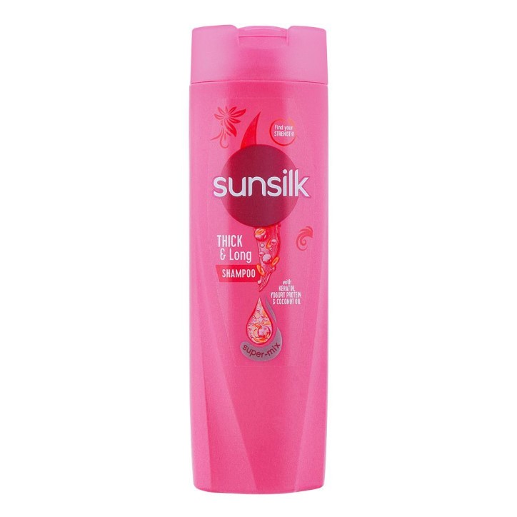 Sunsilk Thick &amp;amp; Long Keratin Yogurt Protein &amp;amp; Coconut Oil Shampoo, 360ml