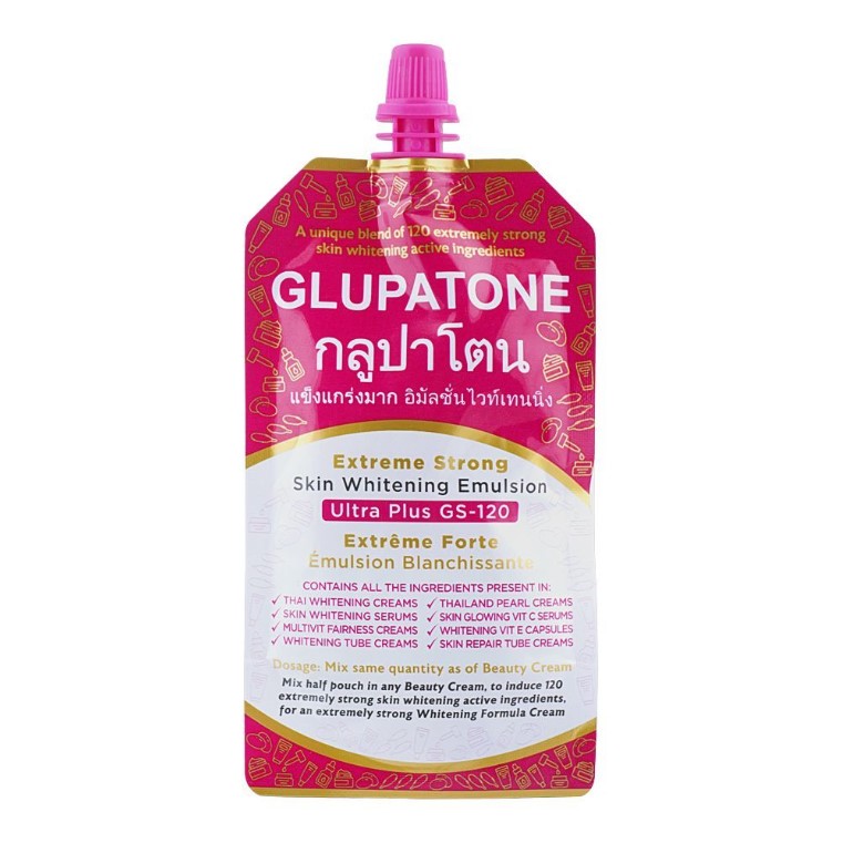 Glupatone Extreme Strong Skin Whitening Emulsion Ultra Plus GS-120, 50g