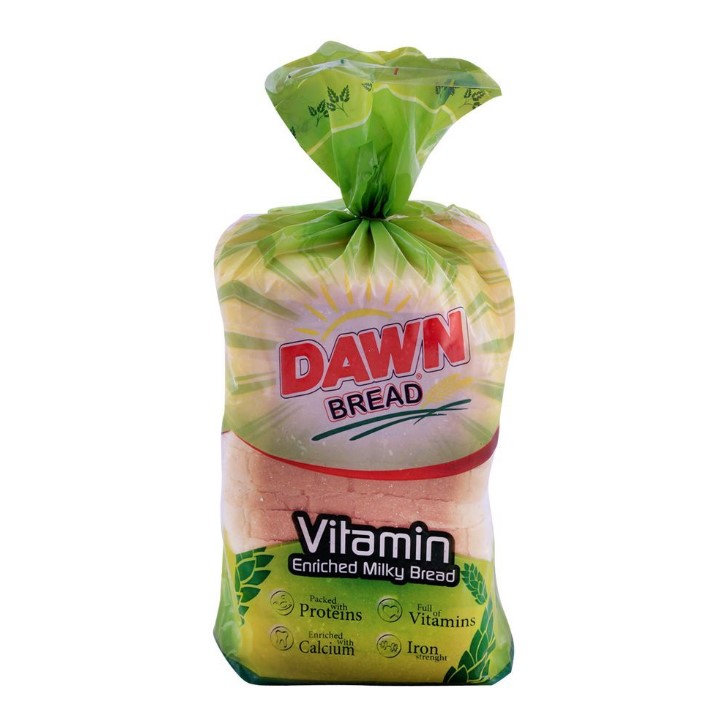 Dawn Milky Bread Regular Vitamin Enriched Pack – 340g
