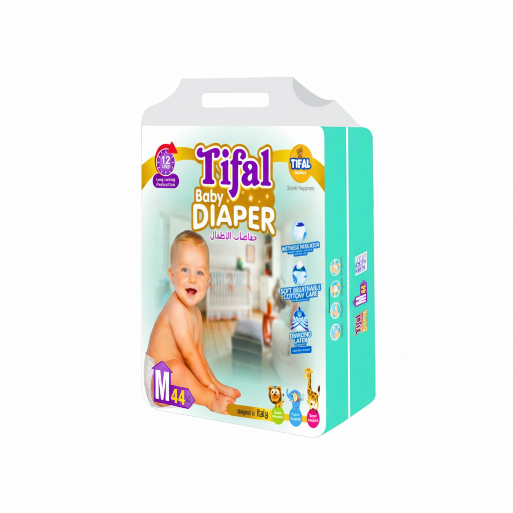 Tifal Baby Diapers Medium Economy – 44 Pcs