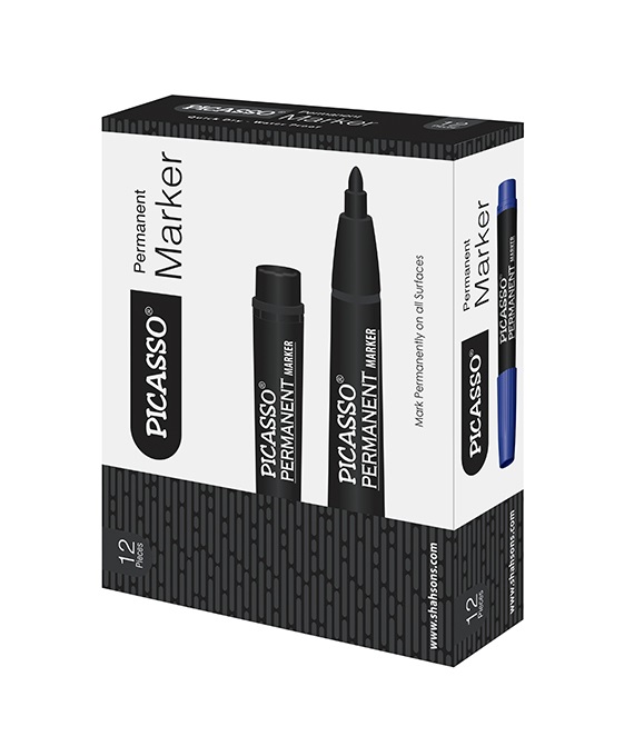 Picasso Permanent Marker – Black (Round Tip, 2mm 70)