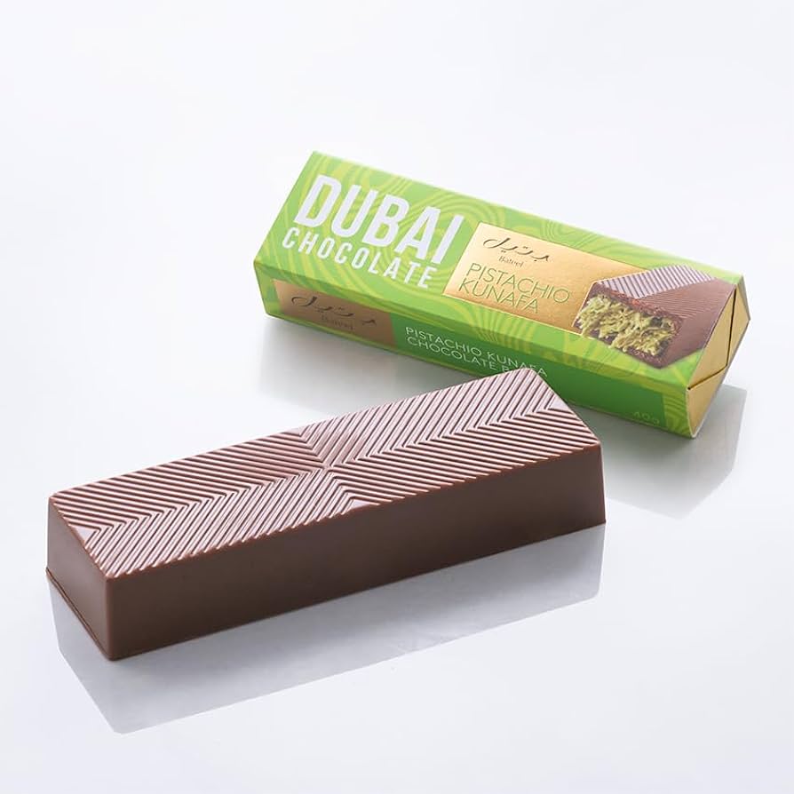 Dubai Kunafa Chocolate with Pistachio – 1 Pack