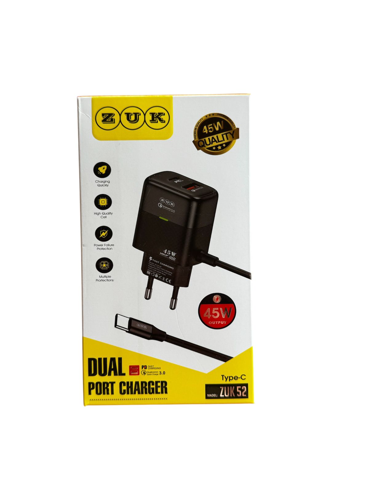 ZUK Quick Charger – 45W Type-C (ZUK 52)