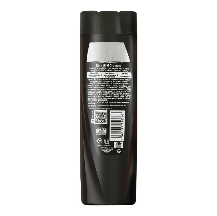 Sunsilk Co-Creations Stunning Black Shine Shampoo, 185ml