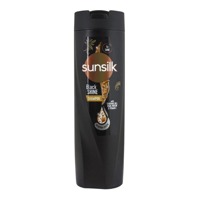 Sunsilk Black Shine 5 Naturals Oils, Pearl Protein &amp;amp; Vitamin E Shampoo, 360ml