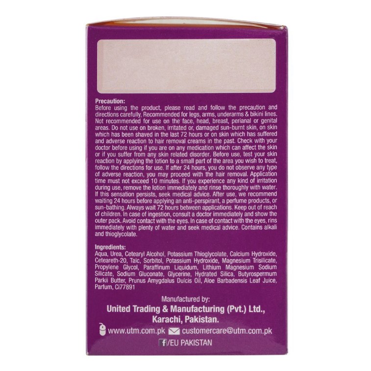Eu Safe &amp;amp; Smooth Normal Skin Hair Removal Lotion,100gm