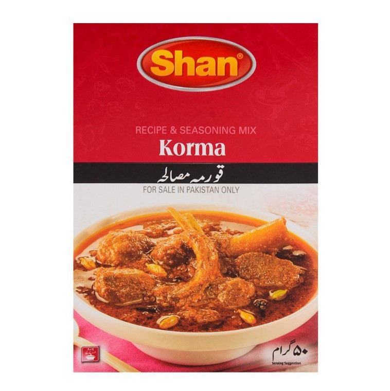 Shan Korma Recipe Masala 50gm