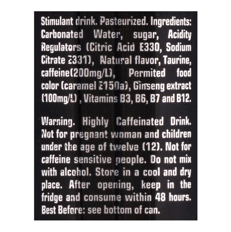 Power Full Taste Of Power Ginseng Stimulant Drink Can – 250ml