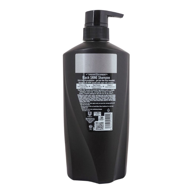 Sunsilk Black Shine 5 Natural Oil, Pearl Protein &amp;amp;amp;amp; Vitamin E Shampoo, 660ml