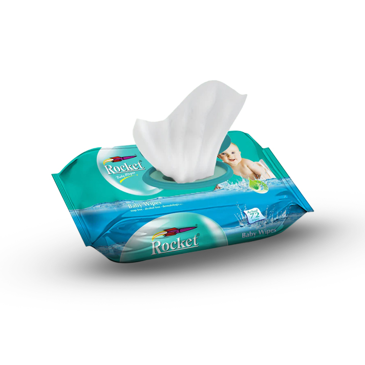 Rocket Baby Wipes 72 Wipes in a Pack