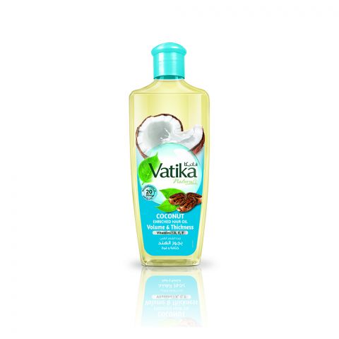 Dabur Vatika Naturals Volume &amp;amp; Thickness Coconut Enriched Hair Oil, 100ml