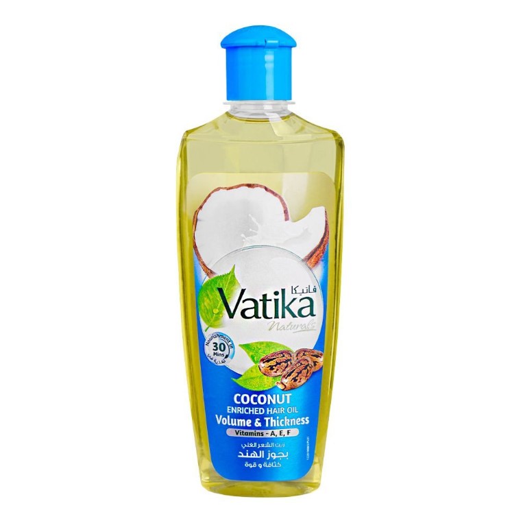 Dabur Vatika Naturals Volume &amp;amp; Thickness Coconut Enriched Hair Oil, 100ml
