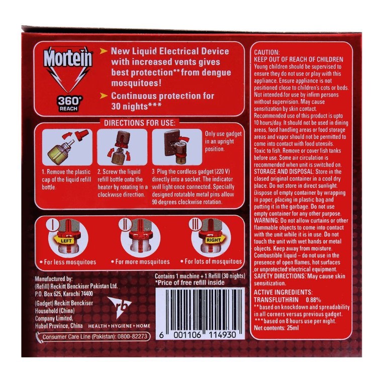 Mortein Liquid Mosquito Repellant Machine With Refill, Save Rs. 120