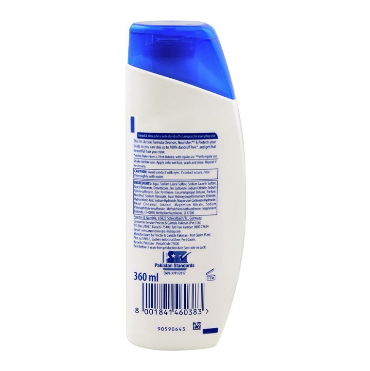 Head &amp;amp;amp; Shoulders Menthol Refresh Anti-Dandruff Shampoo, 360ml