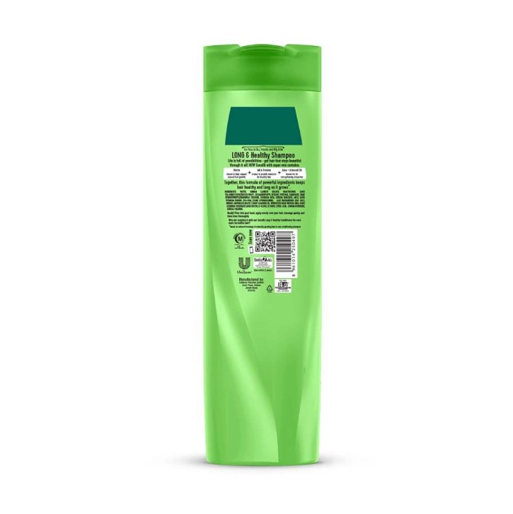 Sunsilk Long &amp; Healthy Biotin Milk Protein &amp; Aloe + Almond Oil Shampoo, 360ml