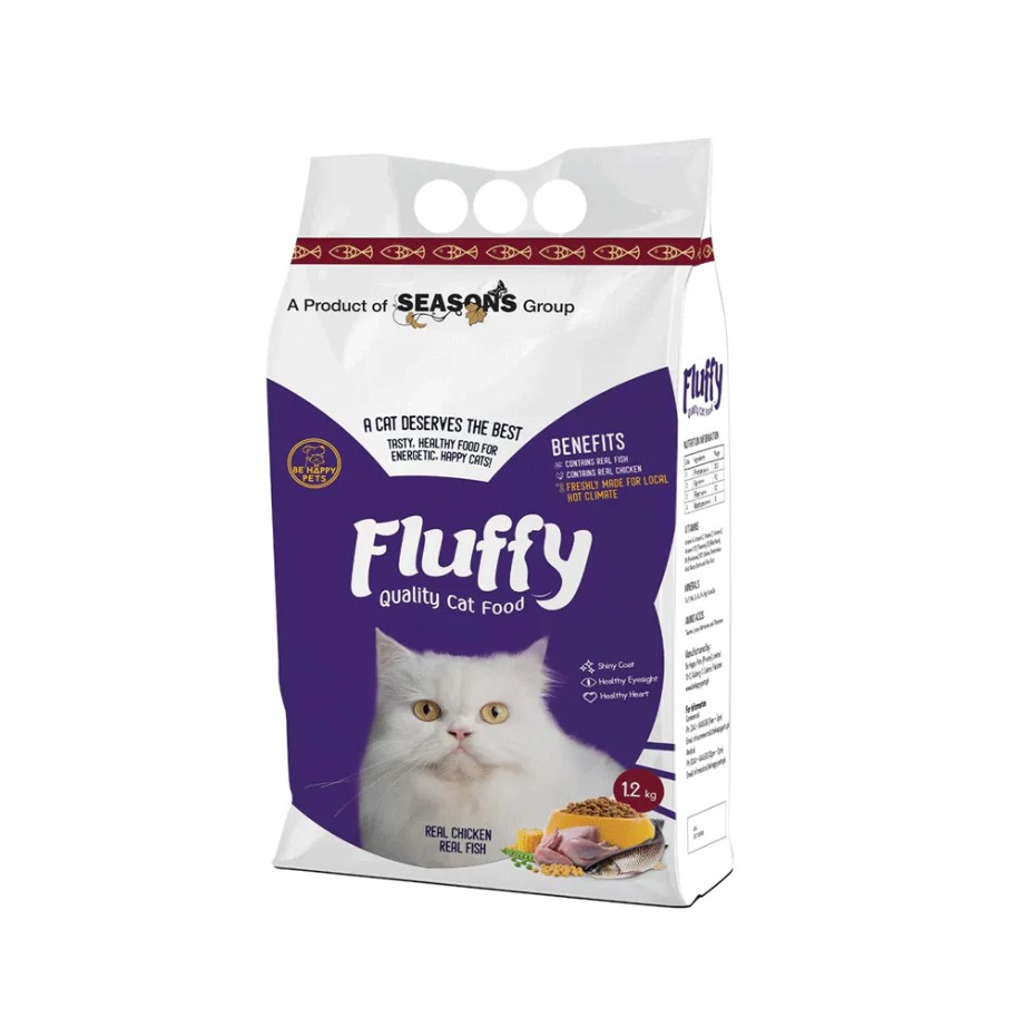 Fluffy Seasons Cat Food Real Chicken &amp;amp; Fish 1.2kg
