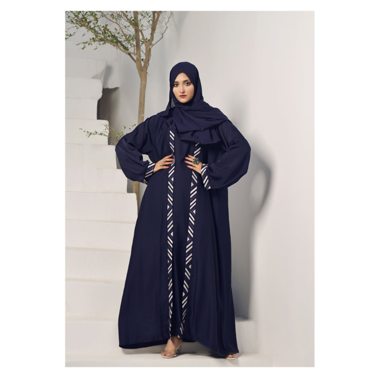 Affinity Blue Embroidery with Inner Abaya