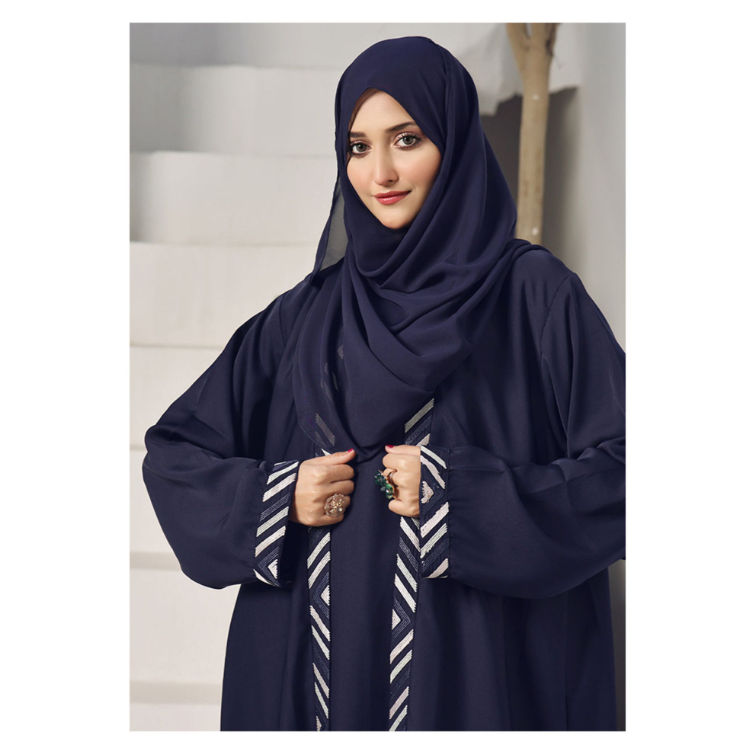 Affinity Blue Embroidery with Inner Abaya