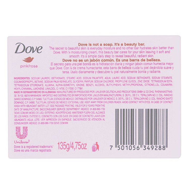 Dove Rose Pink Soap – 135g