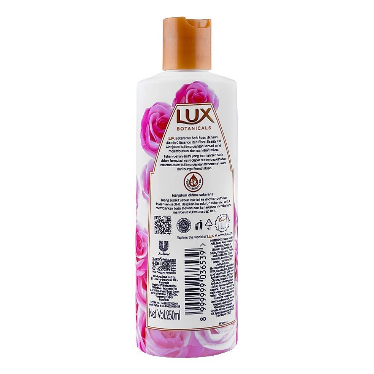 Lux Botanicals Soft Rose Vitamin C Body Wash – 250ml