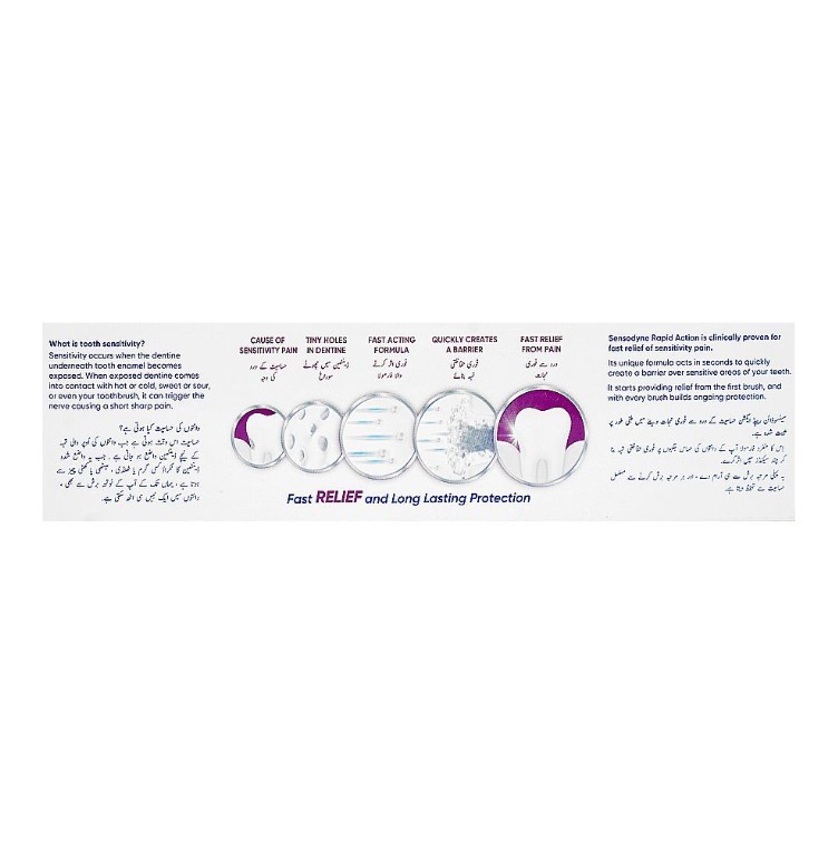 Sensodyne Rapid Action Toothpaste – 100g + Brush
