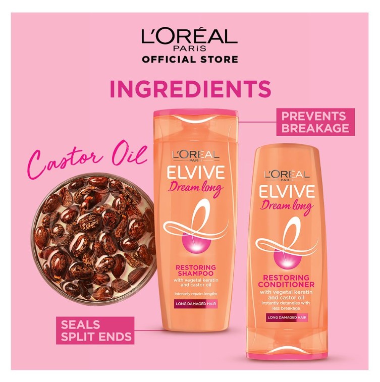 LOreal Paris Dream Long Restoring Shampoo – 360ml